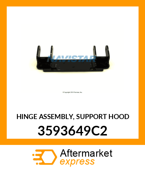 HINGE ASSEMBLY, SUPPORT HOOD 3593649C2