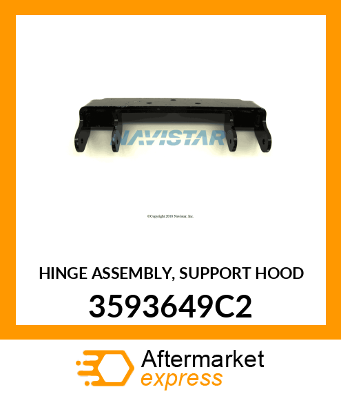 HINGE ASSEMBLY, SUPPORT HOOD 3593649C2