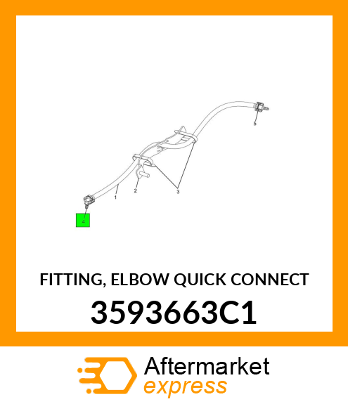 FITTING, ELBOW QUICK CONNECT 3593663C1