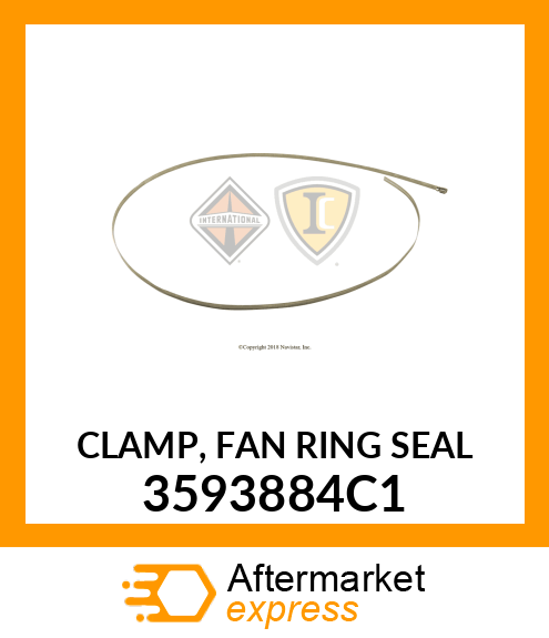 CLAMP, FAN RING SEAL 3593884C1