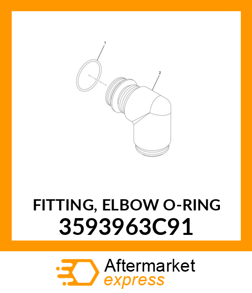 FITTING, ELBOW O-RING 3593963C91