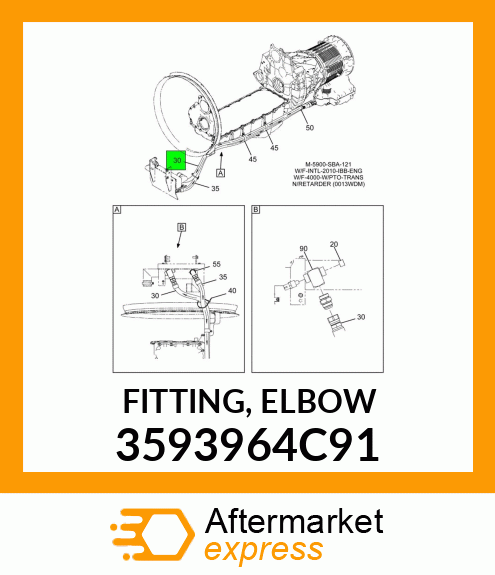 FITTING, ELBOW 3593964C91