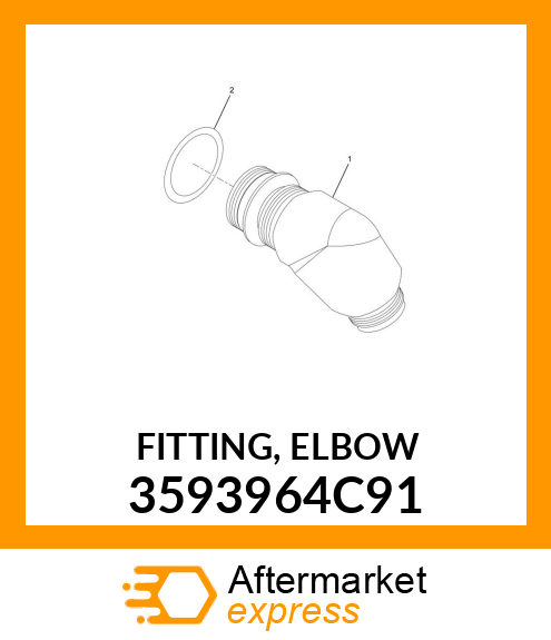 FITTING, ELBOW 3593964C91