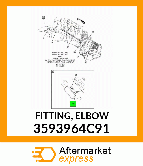 FITTING, ELBOW 3593964C91