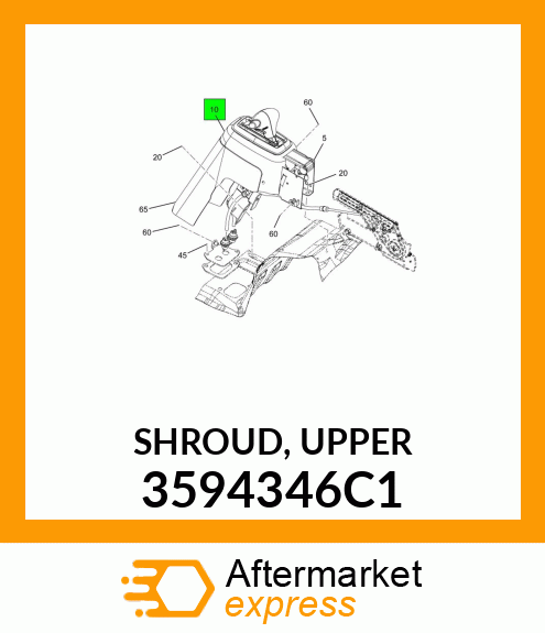 SHROUD, UPPER 3594346C1