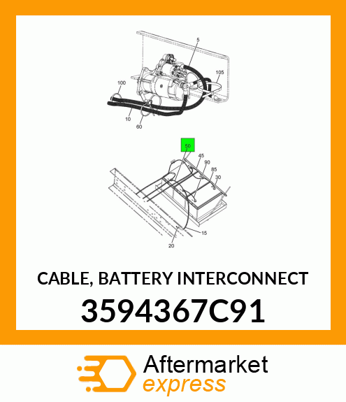 CABLE, BATTERY INTERCONNECT 3594367C91