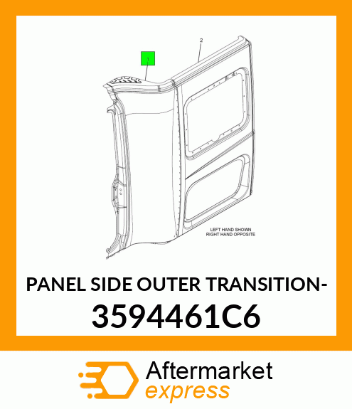 PANEL SIDE OUTER TRANSITION- 3594461C6
