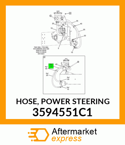 HOSE, POWER STEERING 3594551C1