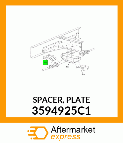 SPACER, PLATE 3594925C1