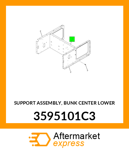 SUPPORT ASSEMBLY, BUNK CENTER LOWER 3595101C3