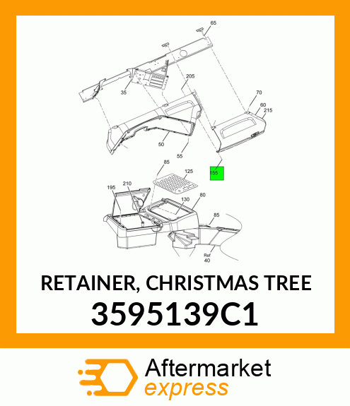 RETAINER, CHRISTMAS TREE 3595139C1