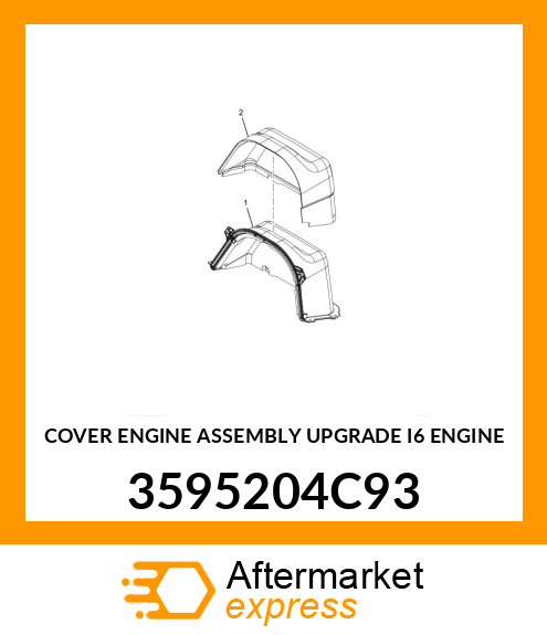 COVER ENGINE ASSEMBLY UPGRADE I6 ENGINE 3595204C93