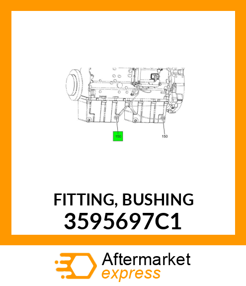 FITTING, BUSHING 3595697C1