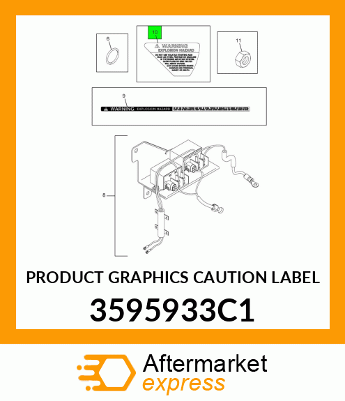 PRODUCT GRAPHICS CAUTION LABEL 3595933C1