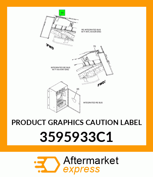 PRODUCT GRAPHICS CAUTION LABEL 3595933C1