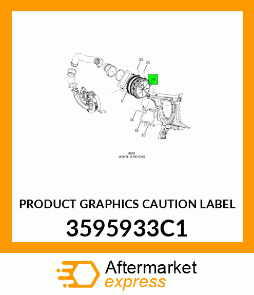 PRODUCT GRAPHICS CAUTION LABEL 3595933C1