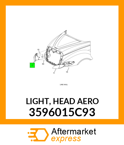 LIGHT, HEAD AERO 3596015C93