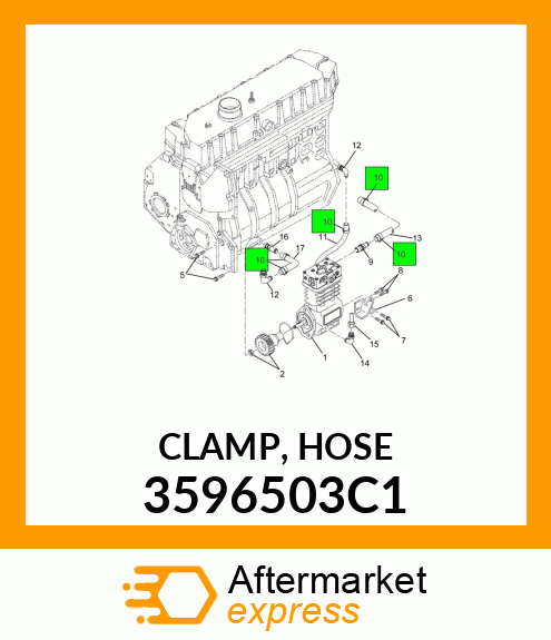 CLAMP, HOSE 3596503C1