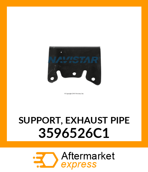 SUPPORT, EXHAUST PIPE 3596526C1