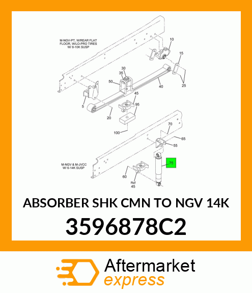 ABSORBER SHK CMN TO NGV 14K 3596878C2