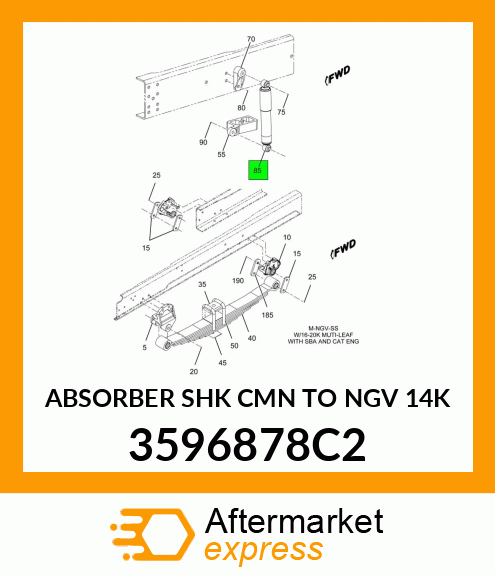 ABSORBER SHK CMN TO NGV 14K 3596878C2