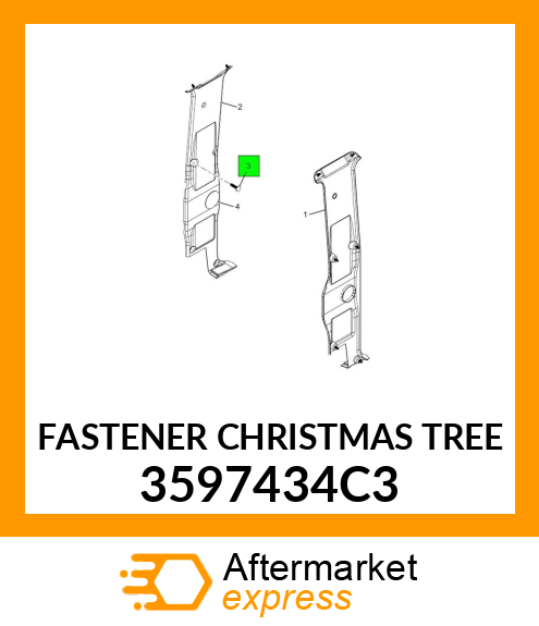 FASTENER CHRISTMAS TREE 3597434C3