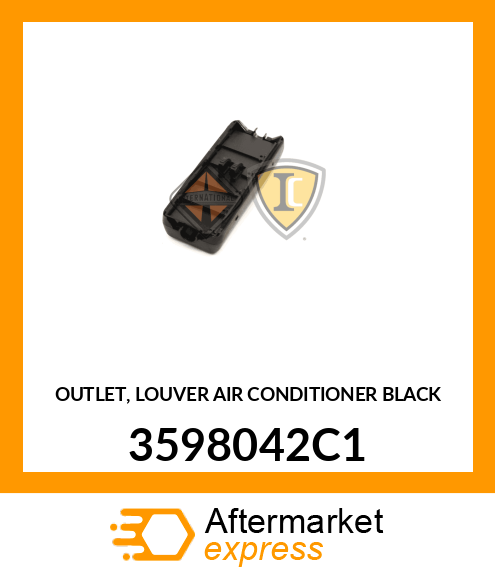 OUTLET, LOUVER AIR CONDITIONER BLACK 3598042C1