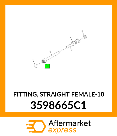 FITTING, STRAIGHT FEMALE-10 3598665C1