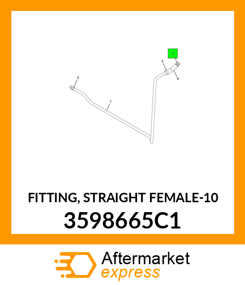 FITTING, STRAIGHT FEMALE-10 3598665C1