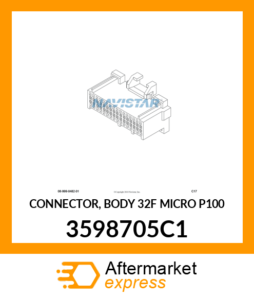 CONNECTOR, BODY 32F MICRO P100 3598705C1