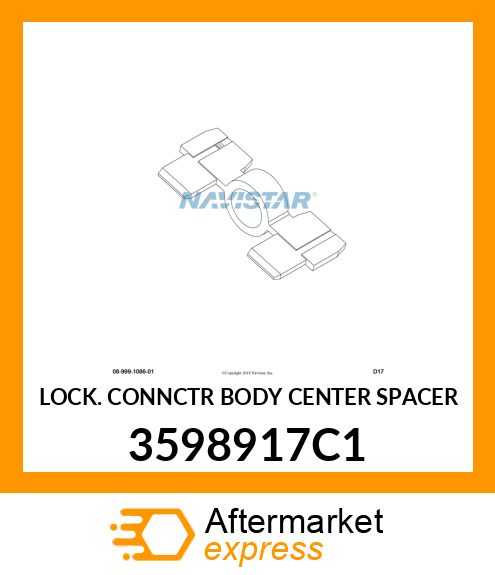 LOCK CONNCTR BODY CENTER SPACER 3598917C1