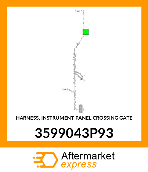 HARNESS, INSTRUMENT PANEL CROSSING GATE 3599043P93