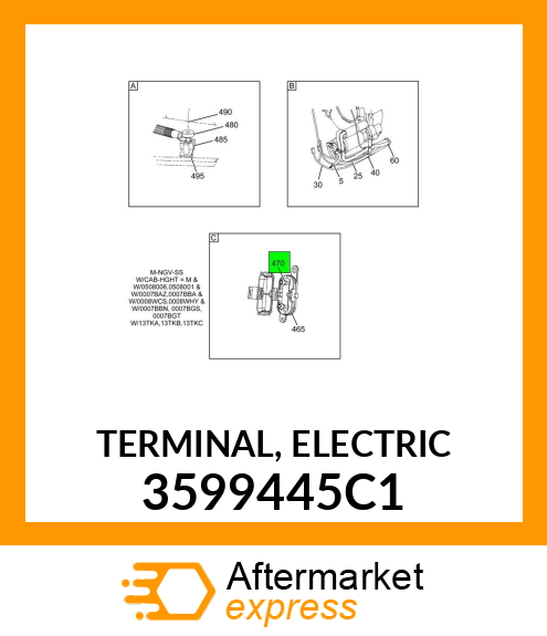 TERMINAL, ELECTRIC 3599445C1