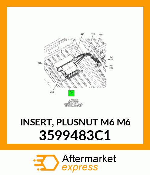 INSERT, PLUSNUT M6 M6 3599483C1