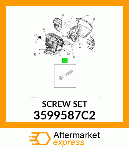 SCREW, SPECIAL-TXV FASTENER M5X0.8X40MM 3599587C2