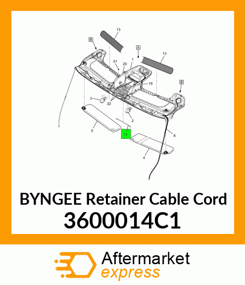 BYNGEE Retainer Cable Cord 3600014C1