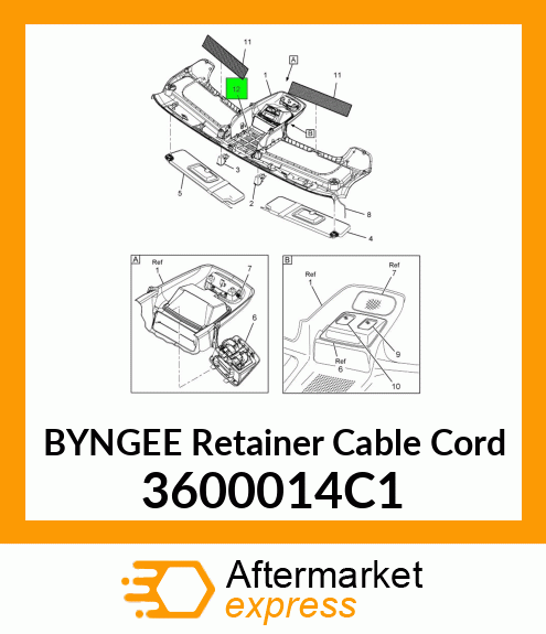 BYNGEE Retainer Cable Cord 3600014C1