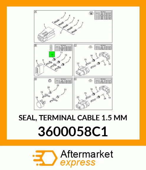 SEAL, TERMINAL CABLE 1.5 MM 3600058C1
