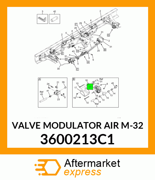 VALVE MODULATOR AIR M-32 3600213C1