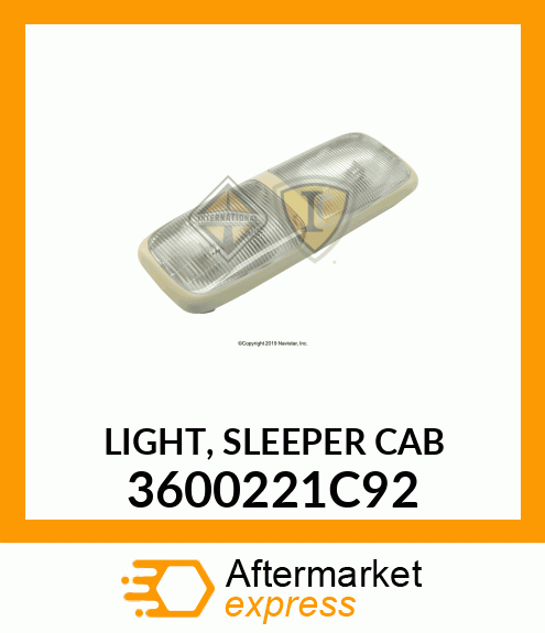 LIGHT, SLEEPER CAB 3600221C92
