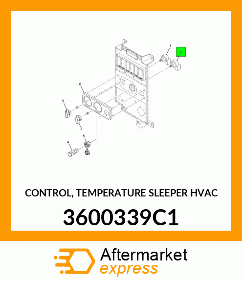CONTROL, TEMPERATURE SLEEPER HVAC 3600339C1