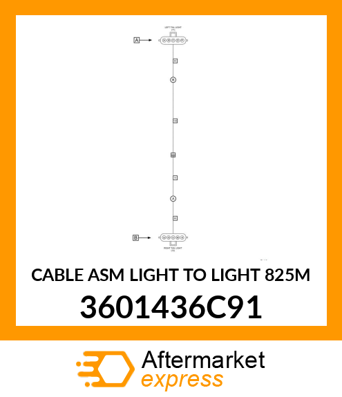 CABLE ASM LIGHT TO LIGHT 825M 3601436C91