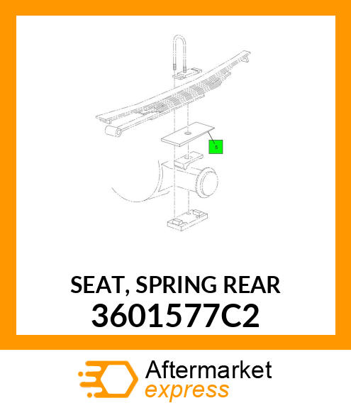 SEAT, SPRING REAR 3601577C2