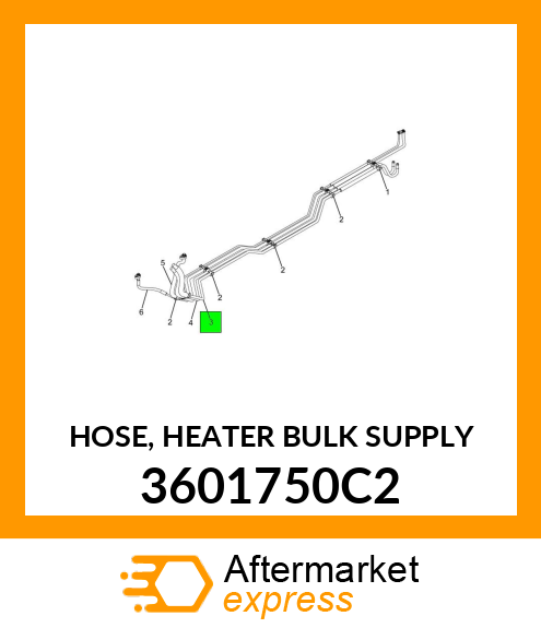 HOSE, HEATER BULK SUPPLY 3601750C2