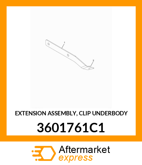 EXTENSION ASSEMBLY, CLIP UNDERBODY 3601761C1