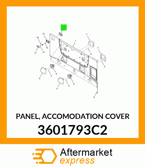 PANEL, ACCOMODATION COVER 3601793C2