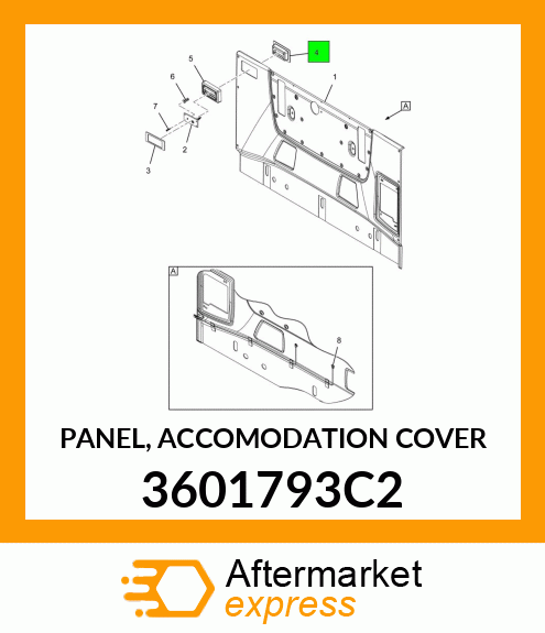 PANEL, ACCOMODATION COVER 3601793C2