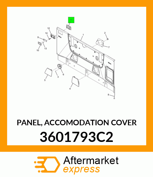 PANEL, ACCOMODATION COVER 3601793C2