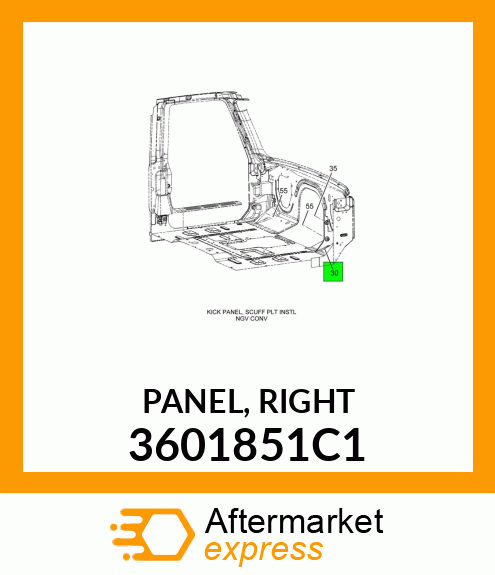 PANEL, RIGHT 3601851C1