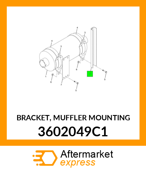 BRACKET, MUFFLER MOUNTING 3602049C1